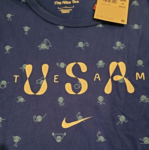 Nike Royal Blue USA Graphic Tank - Picture 2 of 7